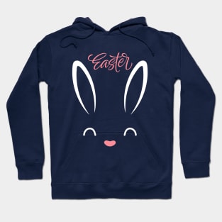 Bunny Face Easter Design Hoodie